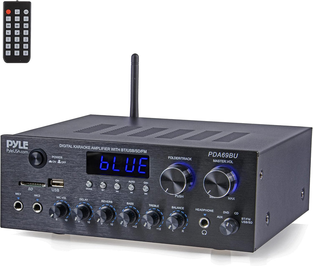 200W Dual Channel Bluetooth Stereo Amplifier V476