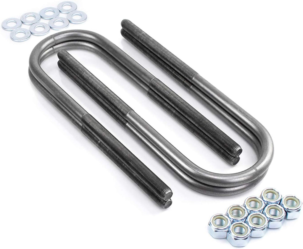 Round Zinc Coated U-Bolts Kit 1/2" x 3" x 10 3/4" Long Set of 4 B964180