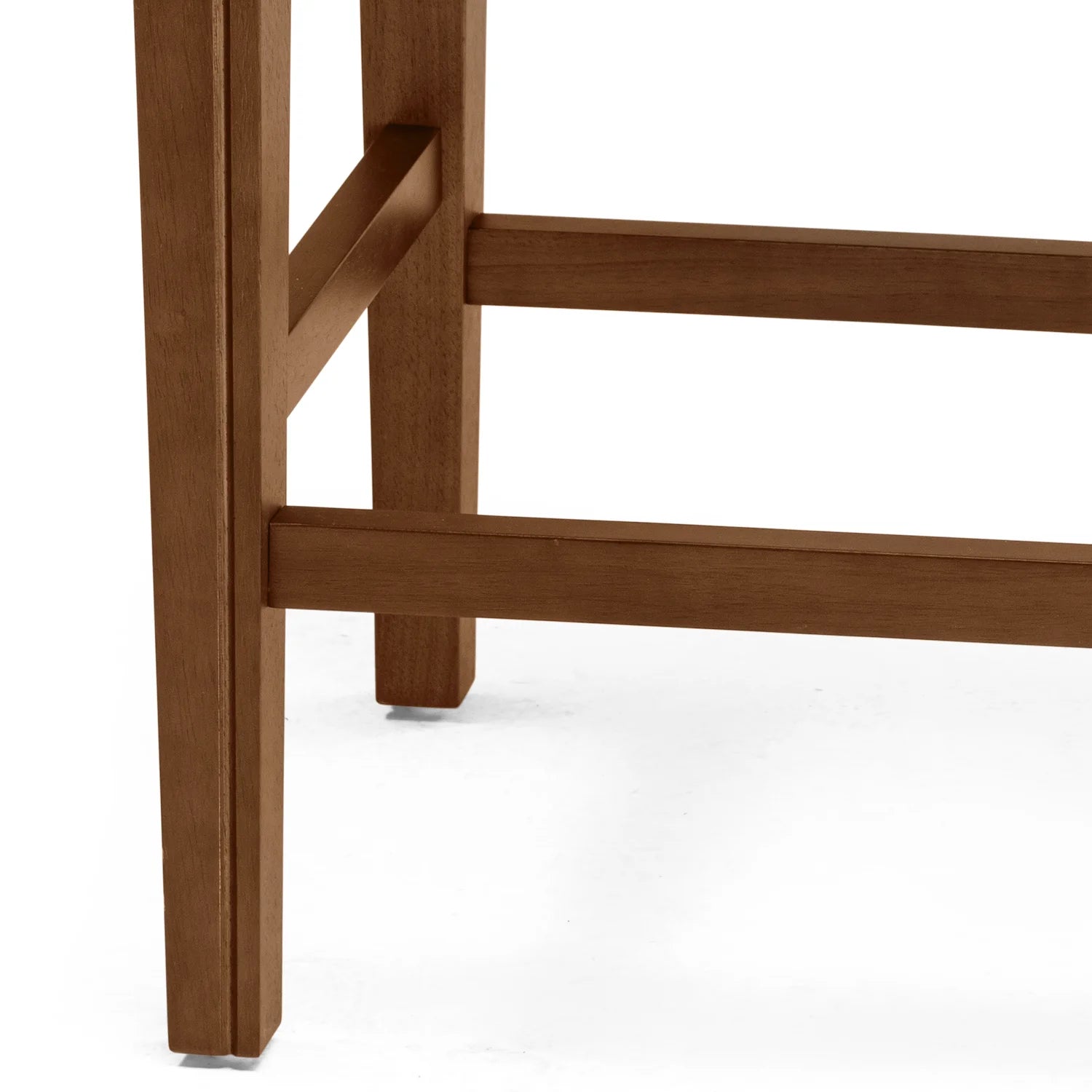 Walnut Upholstered Wooden Bar Stools, Set of 2 H989