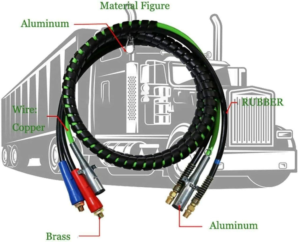 3-in-1 ABS Electrical and Rubber Air Line Hose Assemblies For Semi Truck I24128