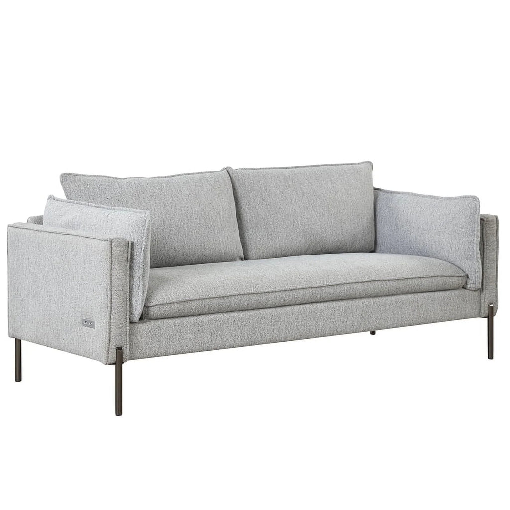 Gray 3 Seat Linen Fabric Sofa V771