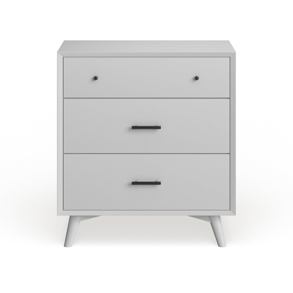 Brown Wood 3-Drawer Small Chest E981
