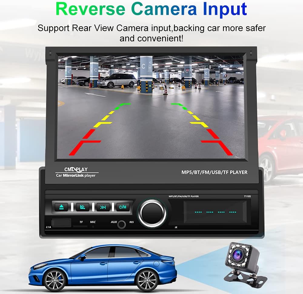 7 Inch Touch Screen Car Stereo with Backup Camera L3916