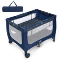 Foldable Baby Playard with Breathable Mattress and Carry Bag N6637