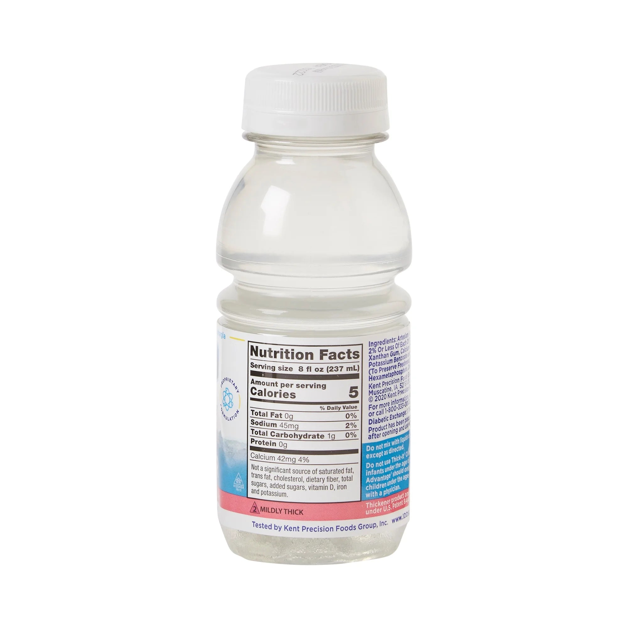 Unflavored Thickened Water 8 oz Bottle 24 Ct B4888