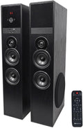Cherry Powered Home Theater Tower Speakers 8" Sub T18000