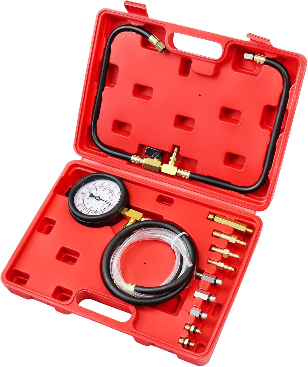 Universal Gas Fuel Injection Pressure Tester Gauge Tool Set J269226