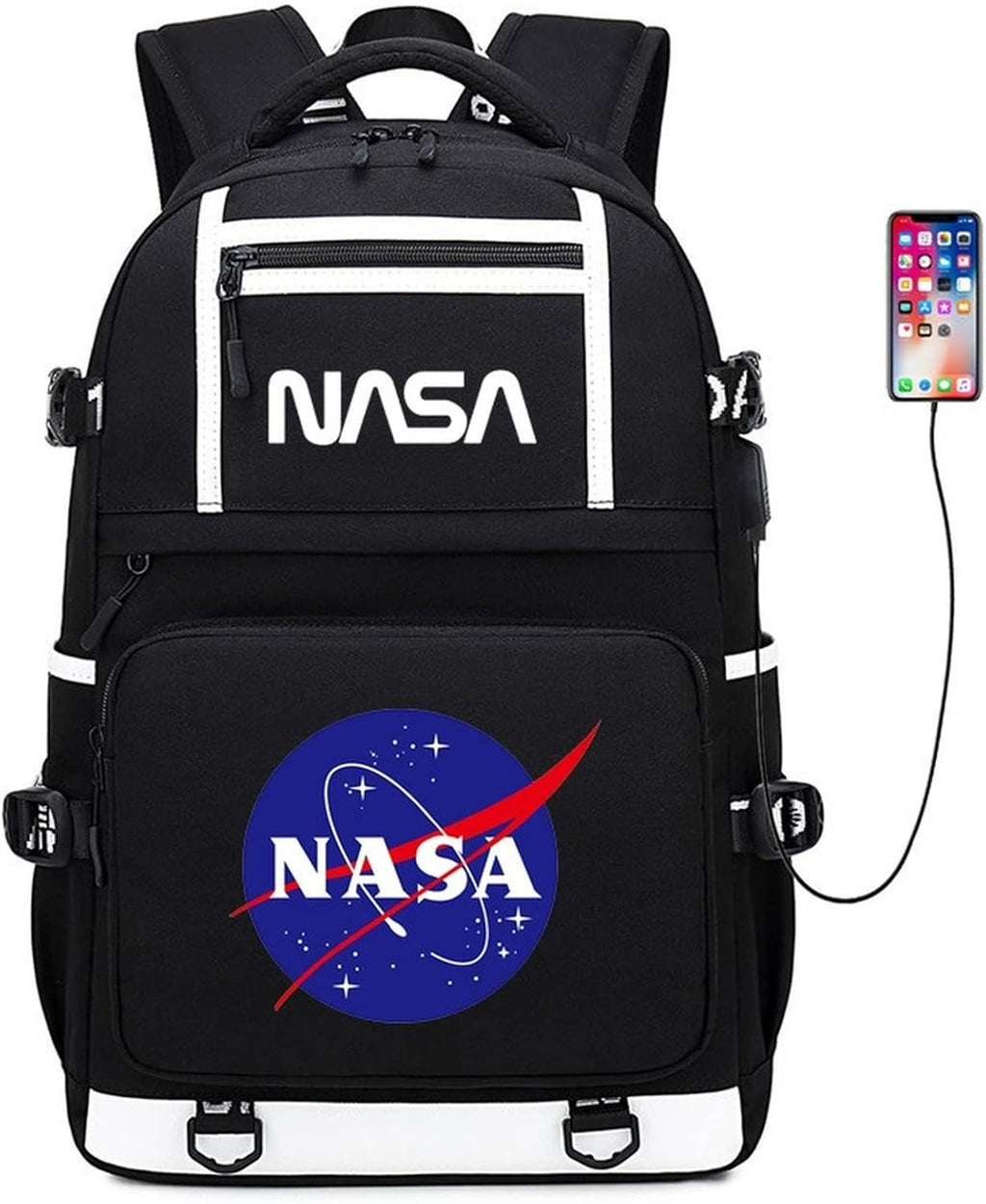 NASA Astronaut USB Backpack Laptop Bag N497
