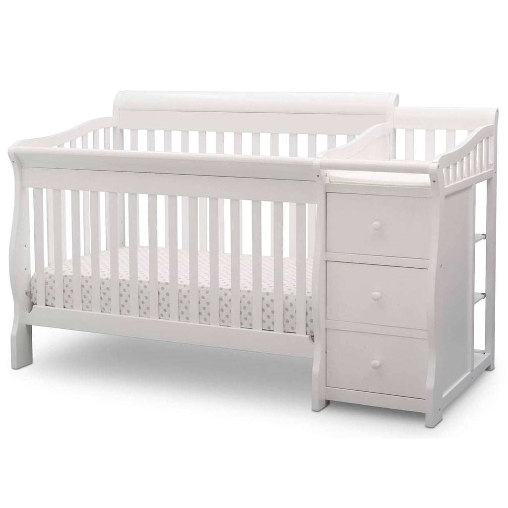 Convertible Crib N Changer Bianca White E401337