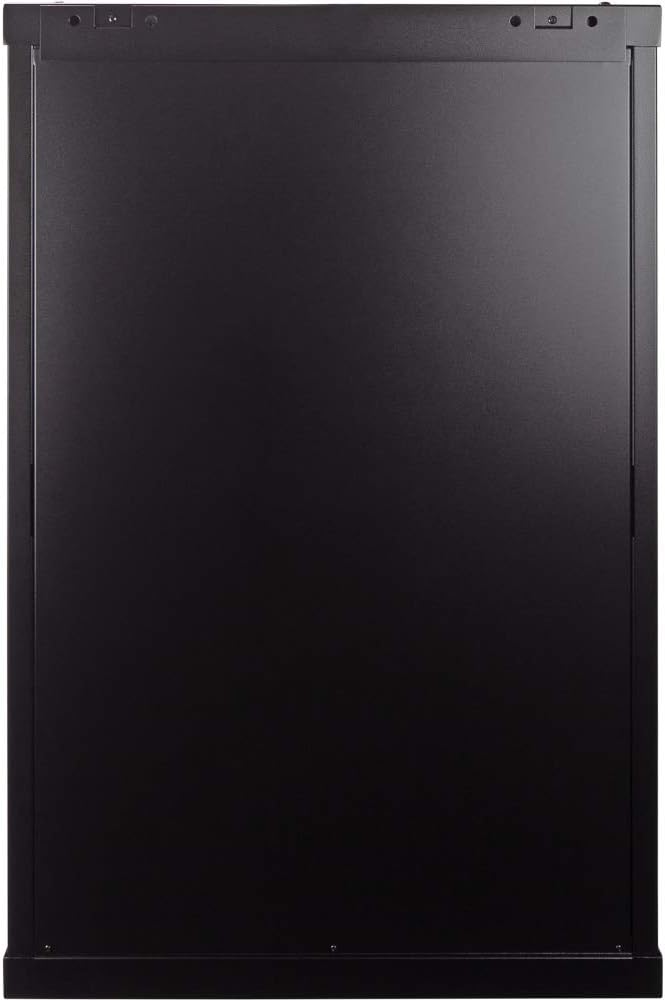 18U Wallmount Cabinet Enclosure 19-Inch Server Network Rack with Locking Perforated Door 16-Inches Deep Black C1323