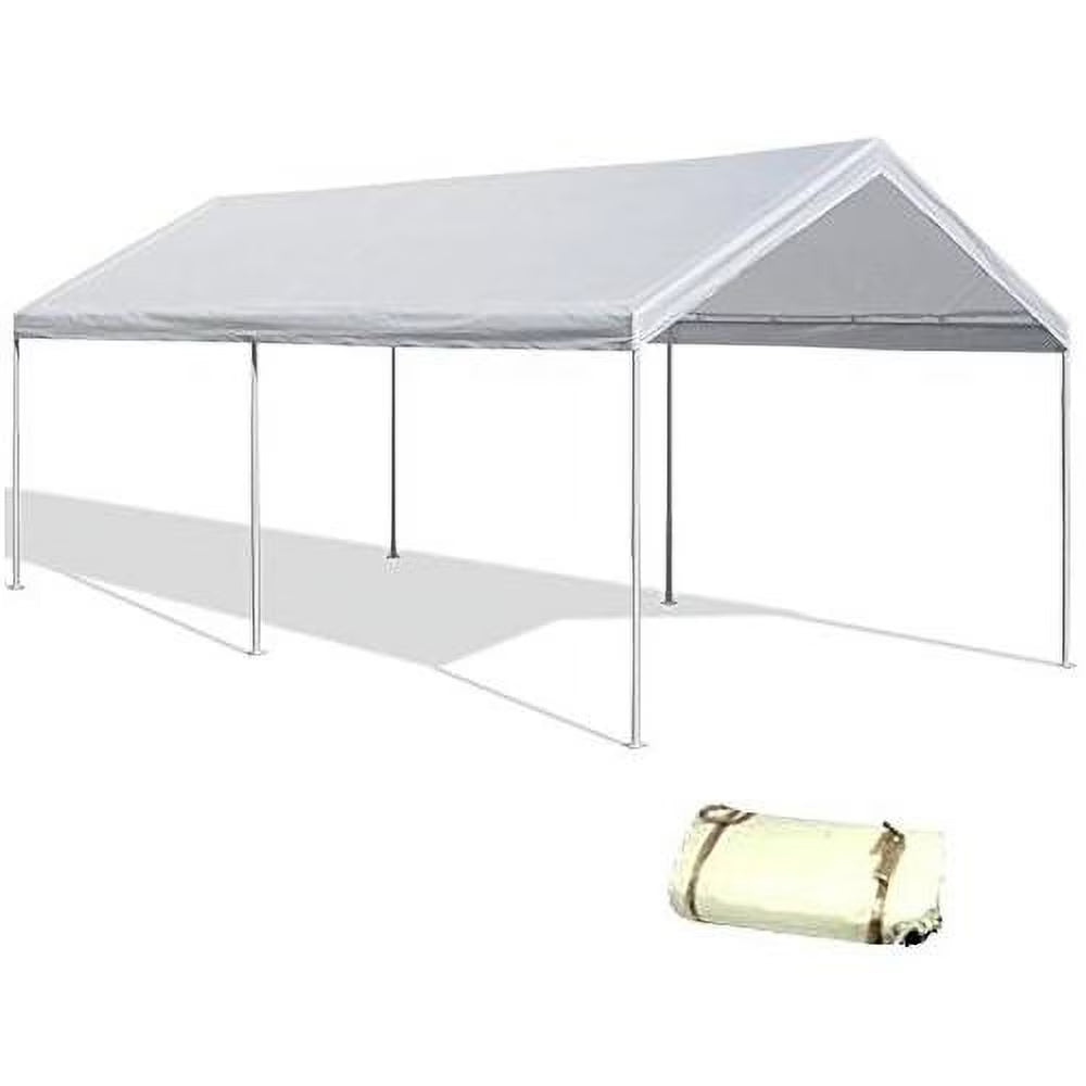 White Valanced Canopy Replacement Cover 12'X20' Y441331