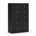 Black 5-Drawer Chest Z267