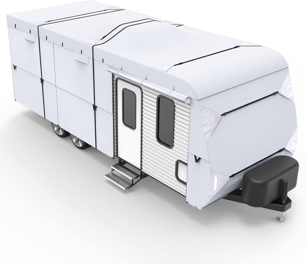 210D Ripstop Diamond Travel Trailer Cover with 4 Tire Covers P28972