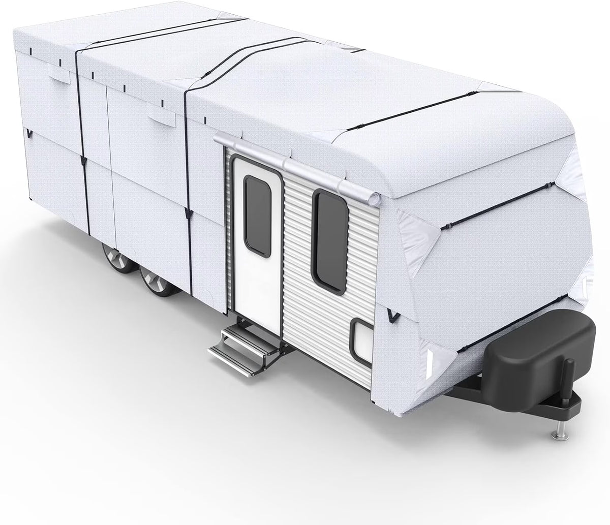 210D Ripstop Diamond Travel Trailer Cover with 4 Tire Covers P28972