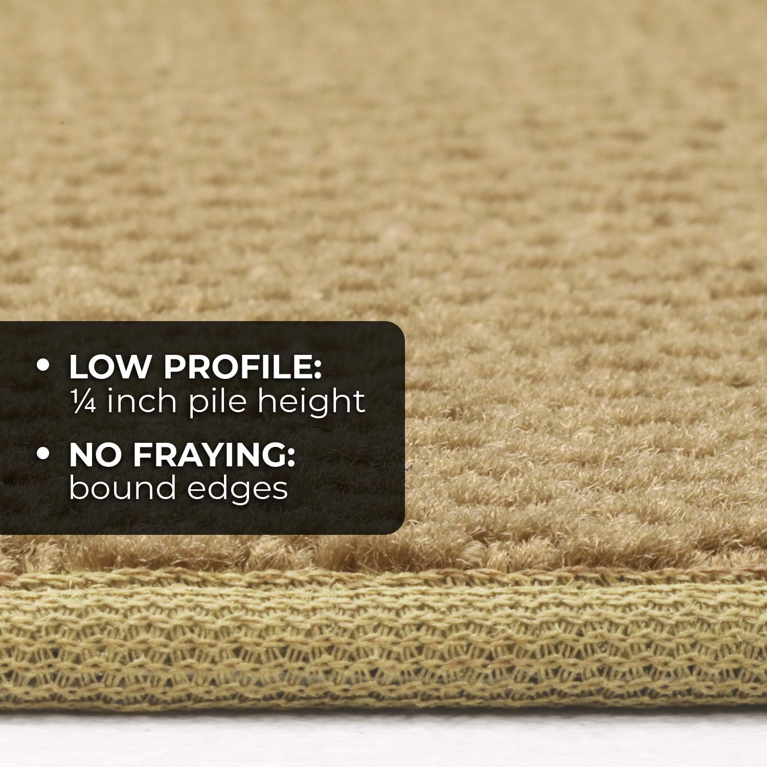 Skid-Resistant Carpet Runner - Camel Tan - 8 Feet X 27 Inches C397