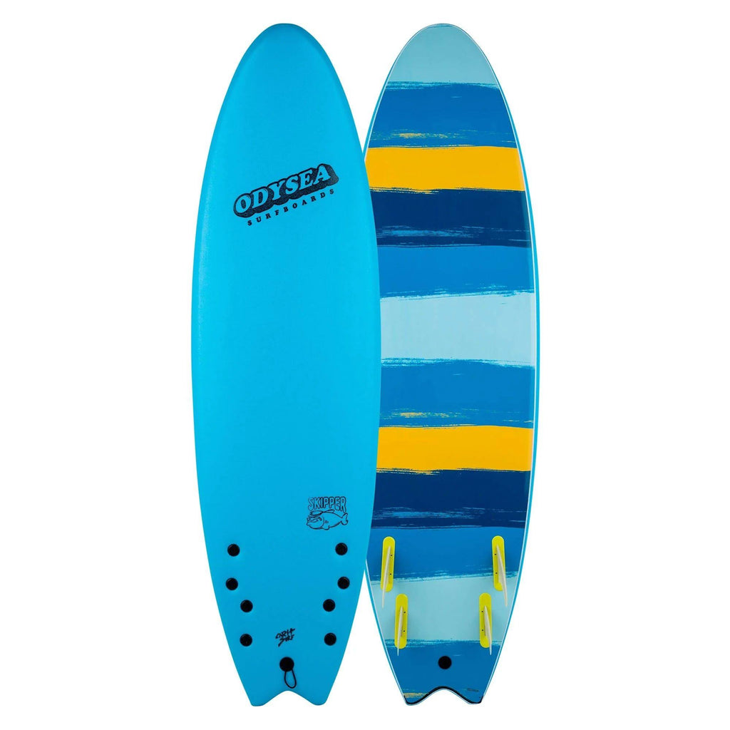 Cool Blue/Stripes Skipper Surfboard J104