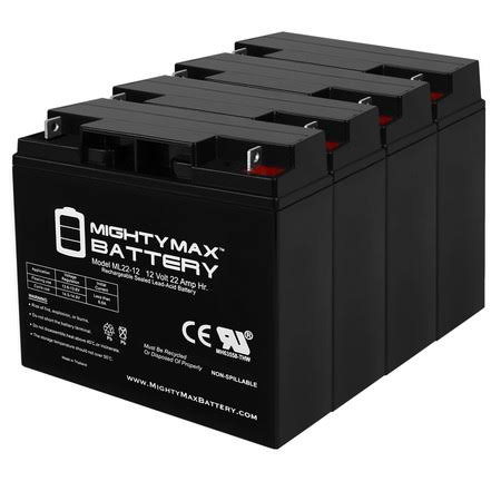 12V 22Ah Battery 4 Pack G3375
