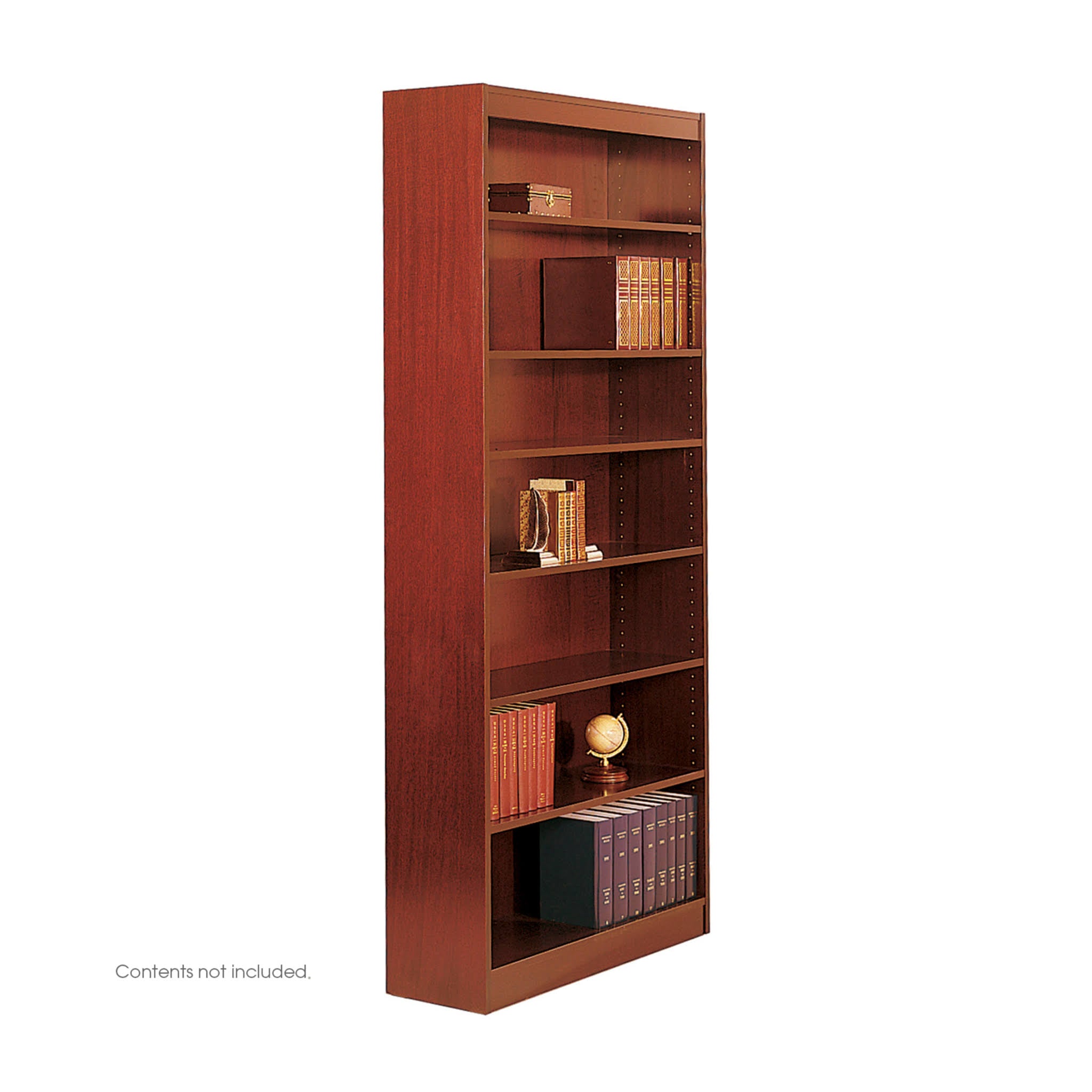 Medium Oak 7-Shelf Bookcase N757
