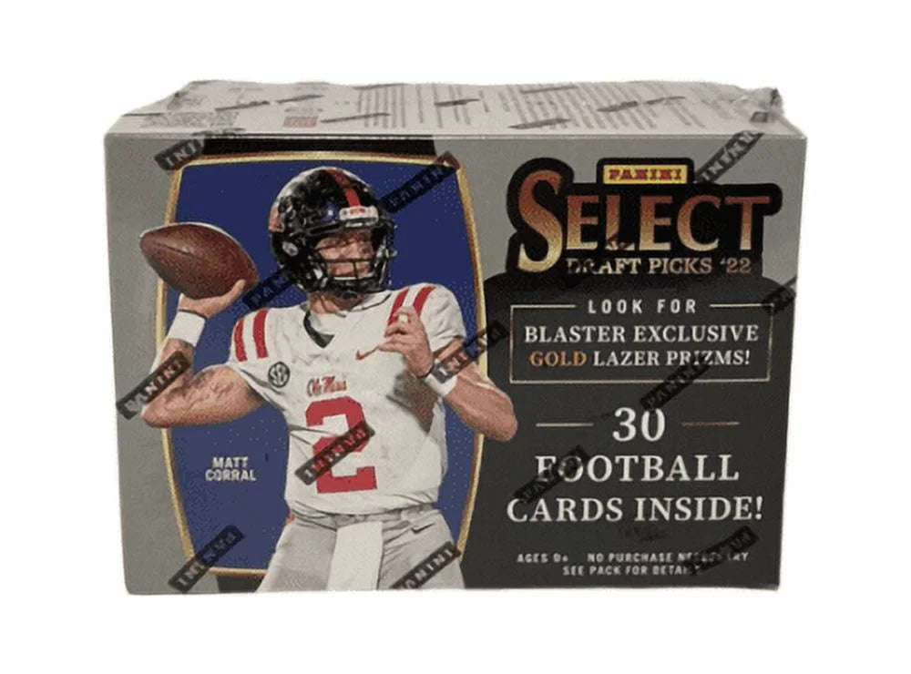 2022 Panini Select Draft Picks Collegiate Football Blaster Box Trading Cards V1833