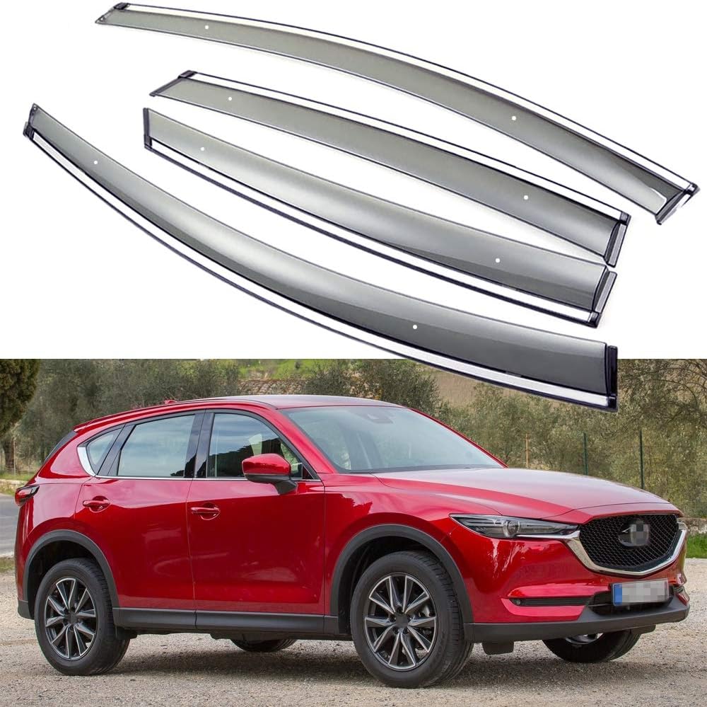 Car Window Visor Vent Shade Deflector Sun/Rain/Fog Guards R1877