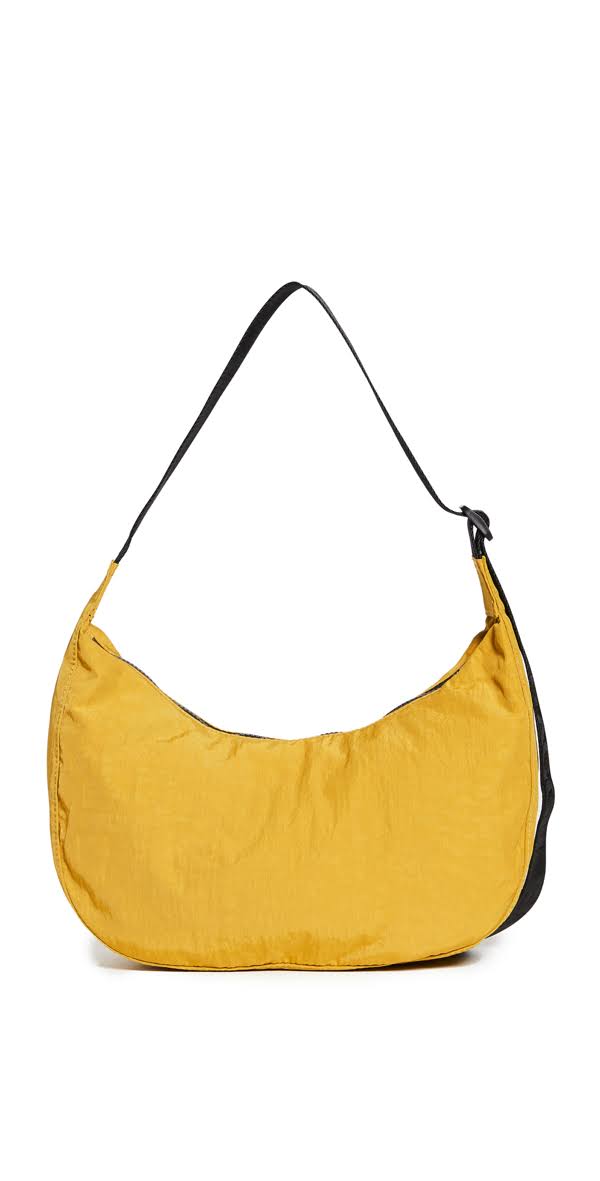 Medium Crescent Nylon Canvas Shoulder Bag L3575
