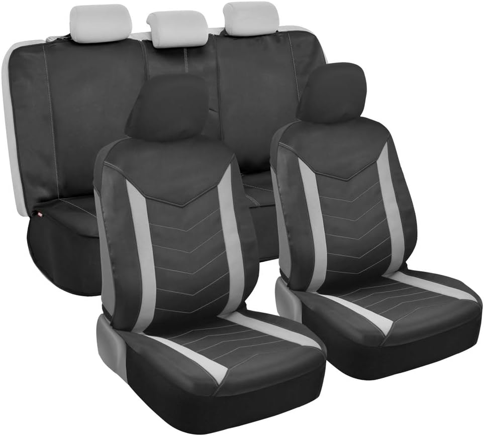 Waterproof Neoprene Seat Covers Full Set with Split Rear Bench, Pack of 2 I9330