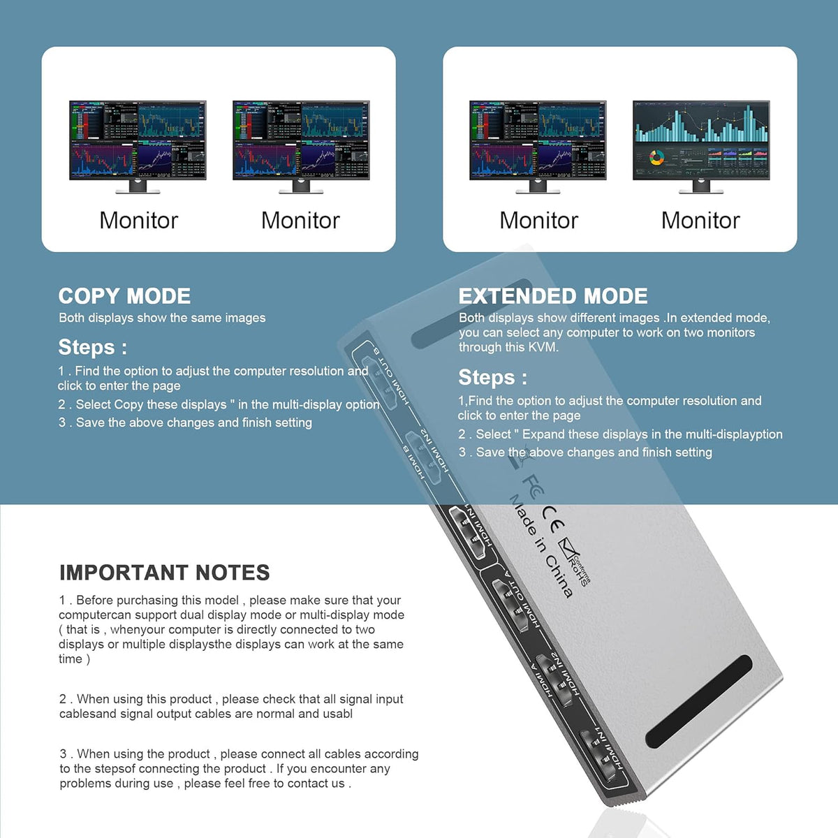 2 Port USB KVM Switch with Audio Output R435