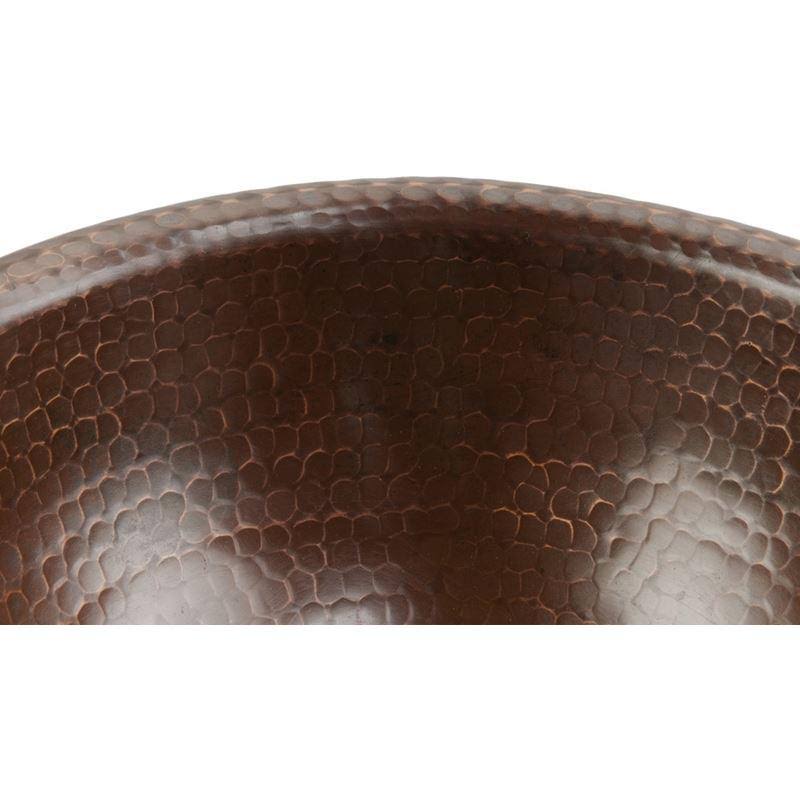 Hammered Copper Self Rimming Sink U424