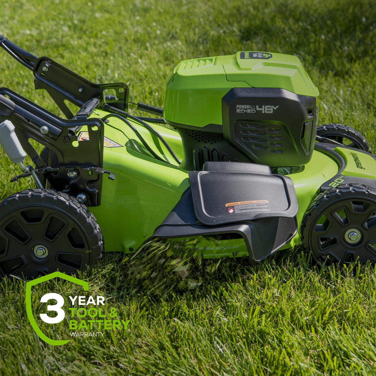 48V 20" Battery-Powered Lawn Mower with Two 4.0Ah Batteries & Charger V362