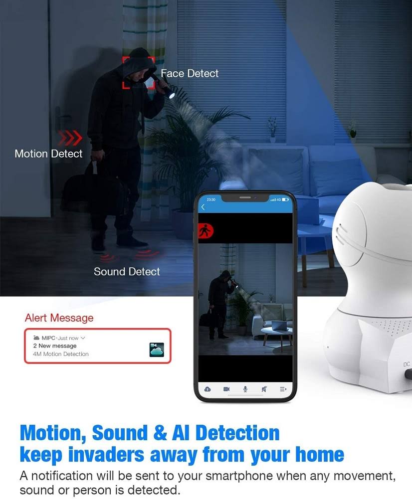 4MP WiFi Wireless Security Camera Y5964