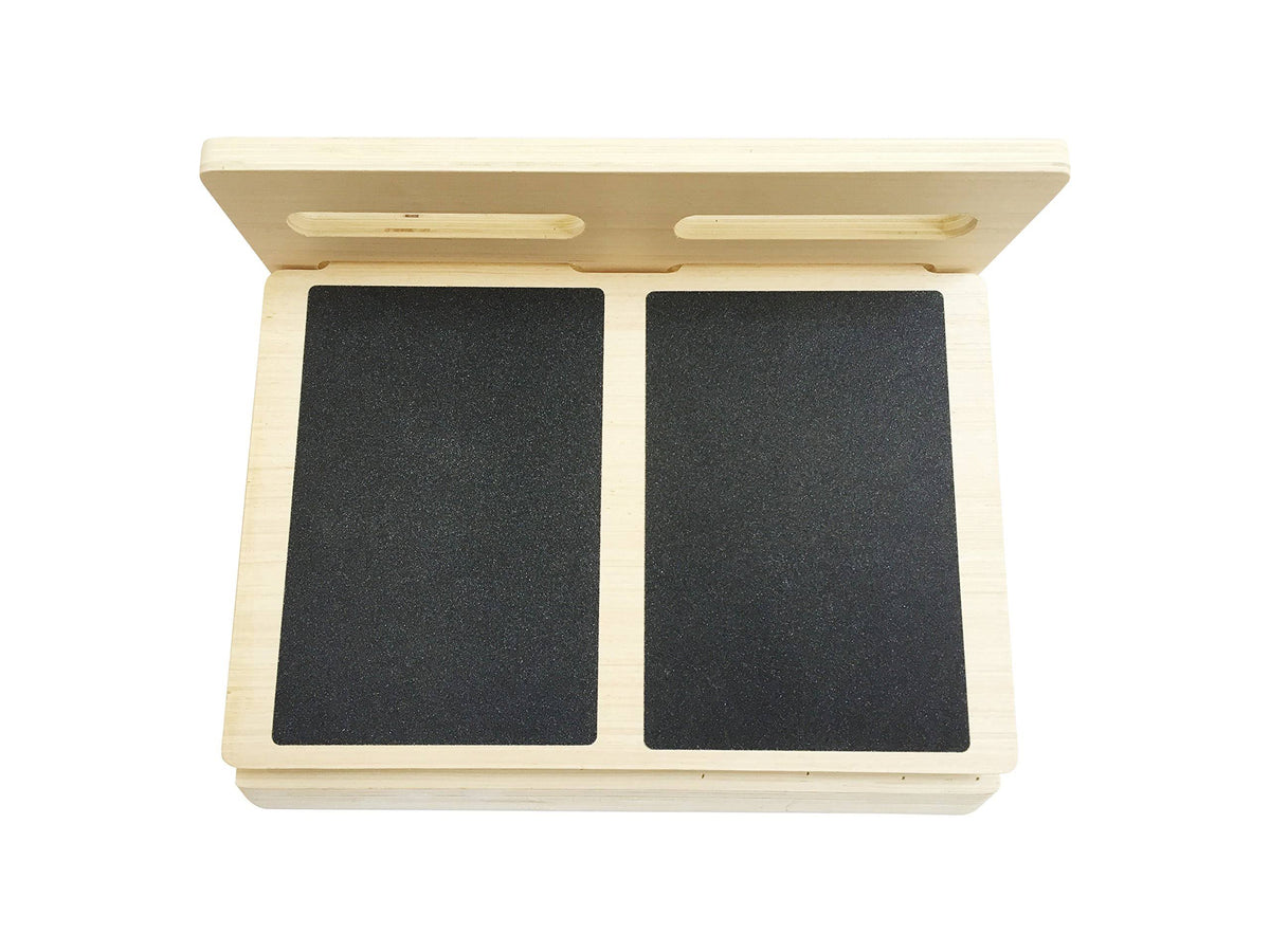 Wooden Slant Board for Calf Stretching, Adjusts to 4 Positions, Non-Slip Surface and Base Q4705