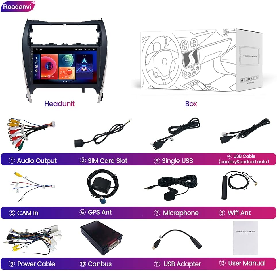 Car Stereo Bluetooth Radio with 1280x720 IPS Touch Screen U92223