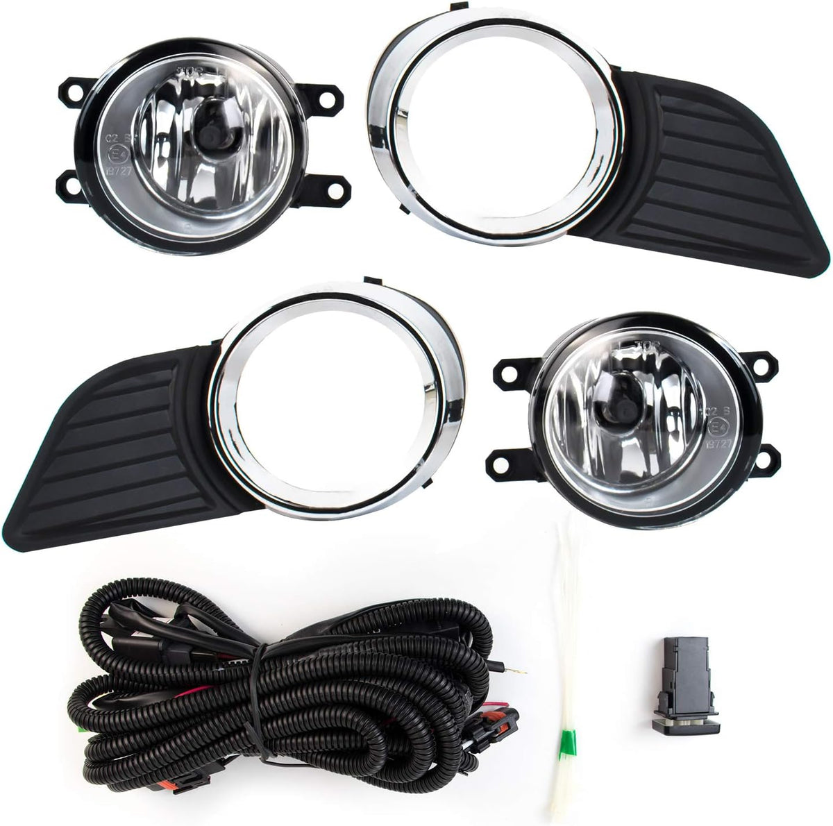 Black Bezel Fog Light Kits Pack of 2 L519