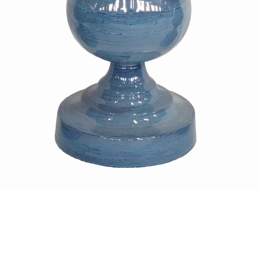 Blue Glass Candle Holder, Set of 2 H443646