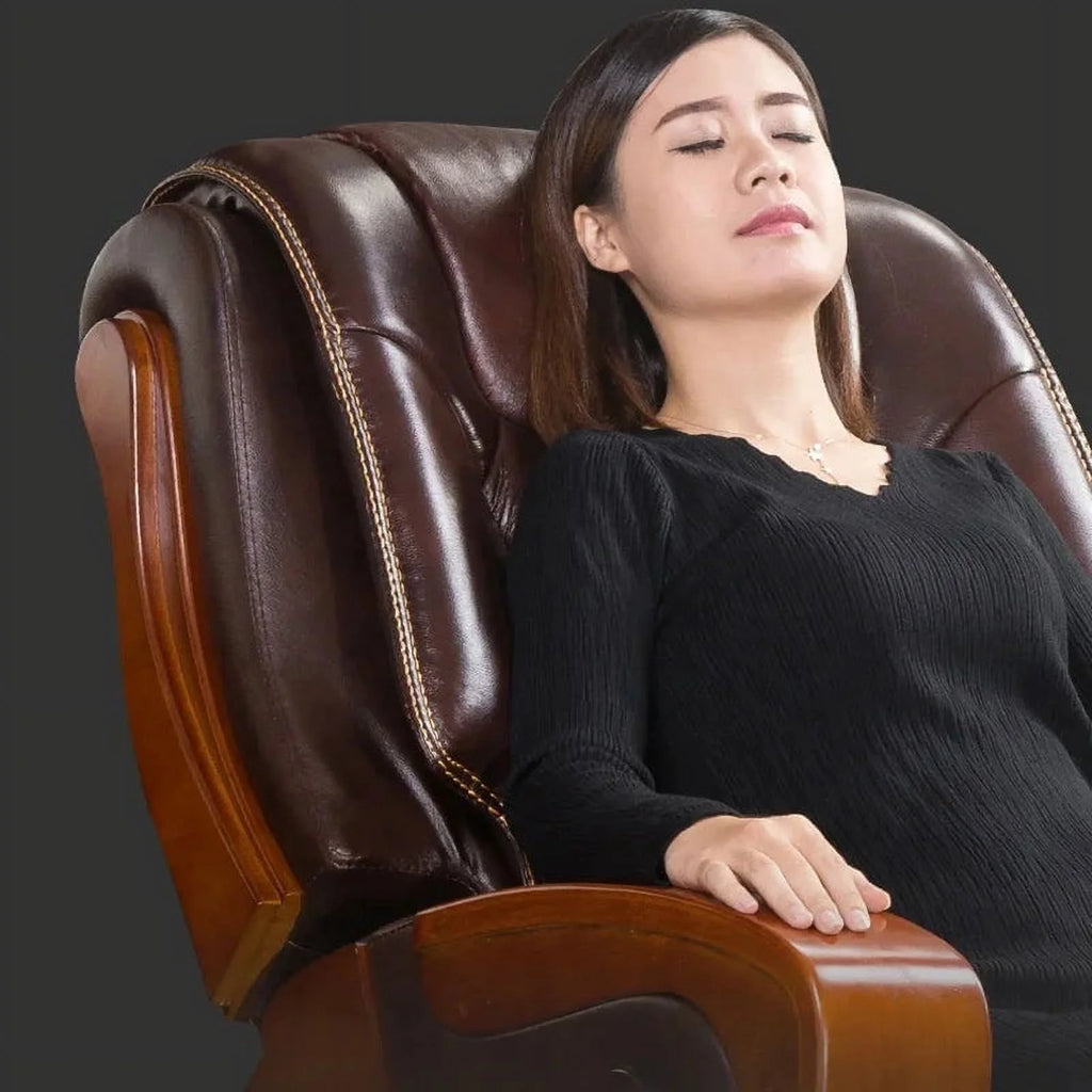 Leather Recliner Ergonomic Computer Massage Chair J289