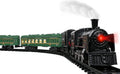 Metal Alloy Electric Train Set with Steam Locomotive, Passenger Carriages & Tracks V4237