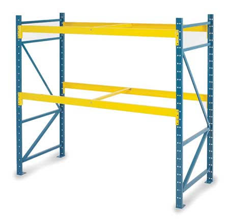 Blue Pallet Rack Upright Frame Q6545