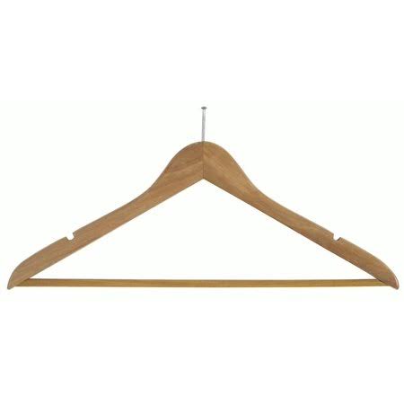 Wooden Suit Hanger with Chrome Hardware, Box of 100 L292210