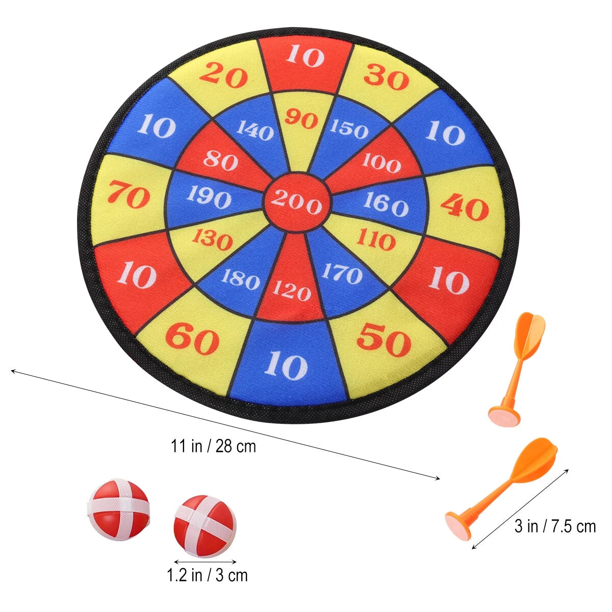 Self-adhesive Target Dartboard Set 28CM I667