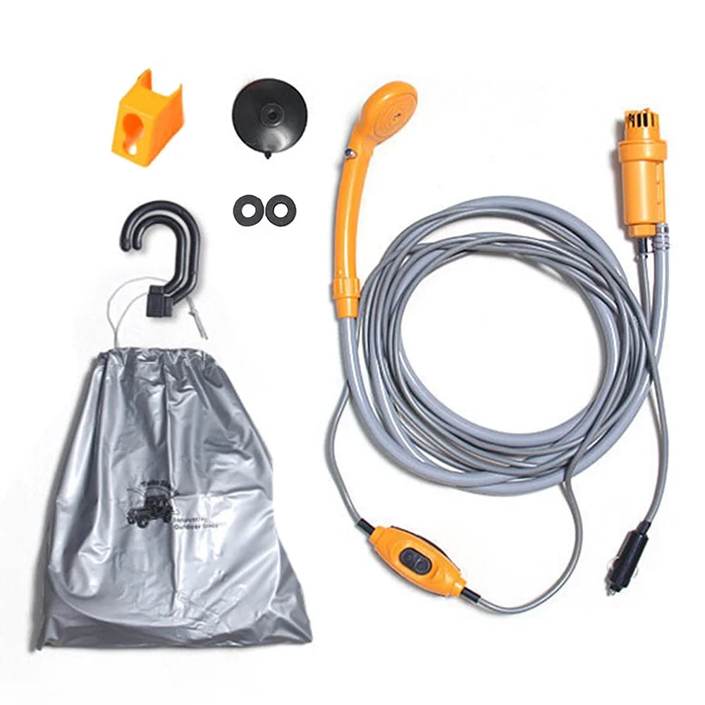 Folding Bucket Electric Camping Shower Kit P935
