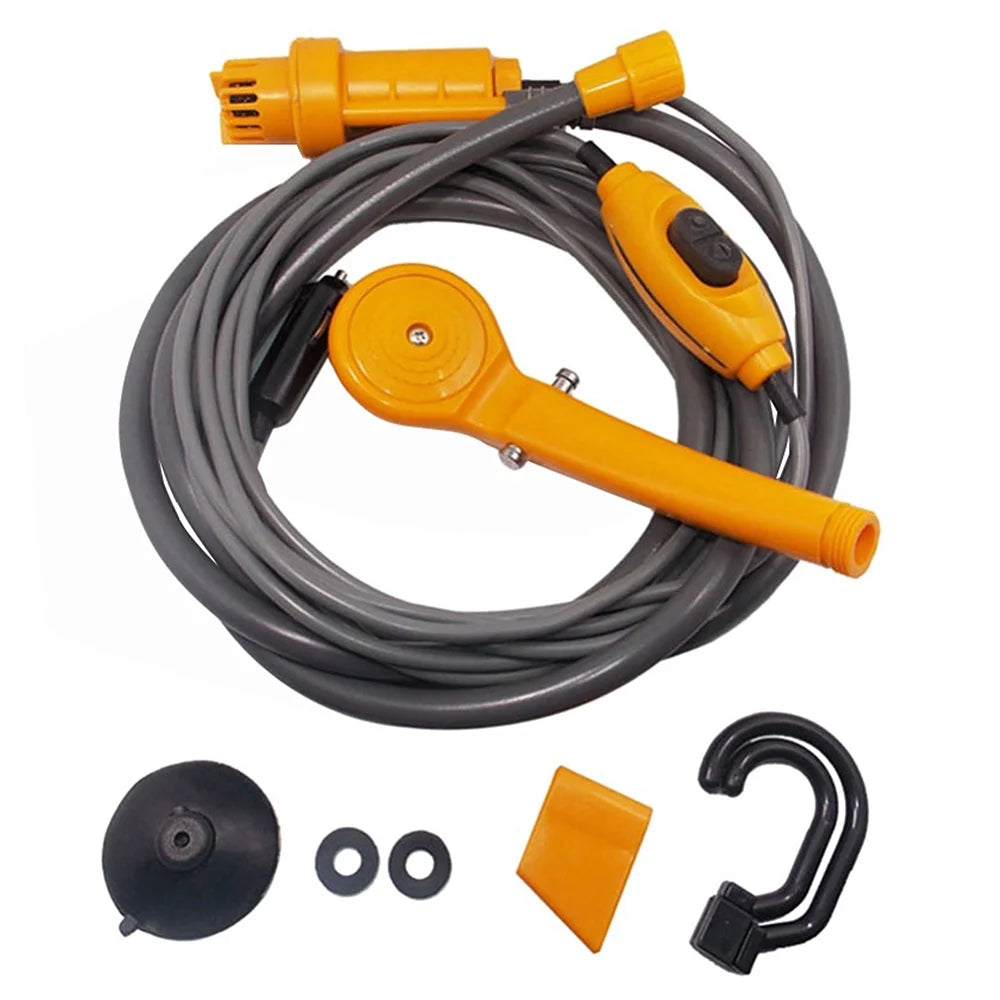 Folding Bucket Electric Camping Shower Kit P935