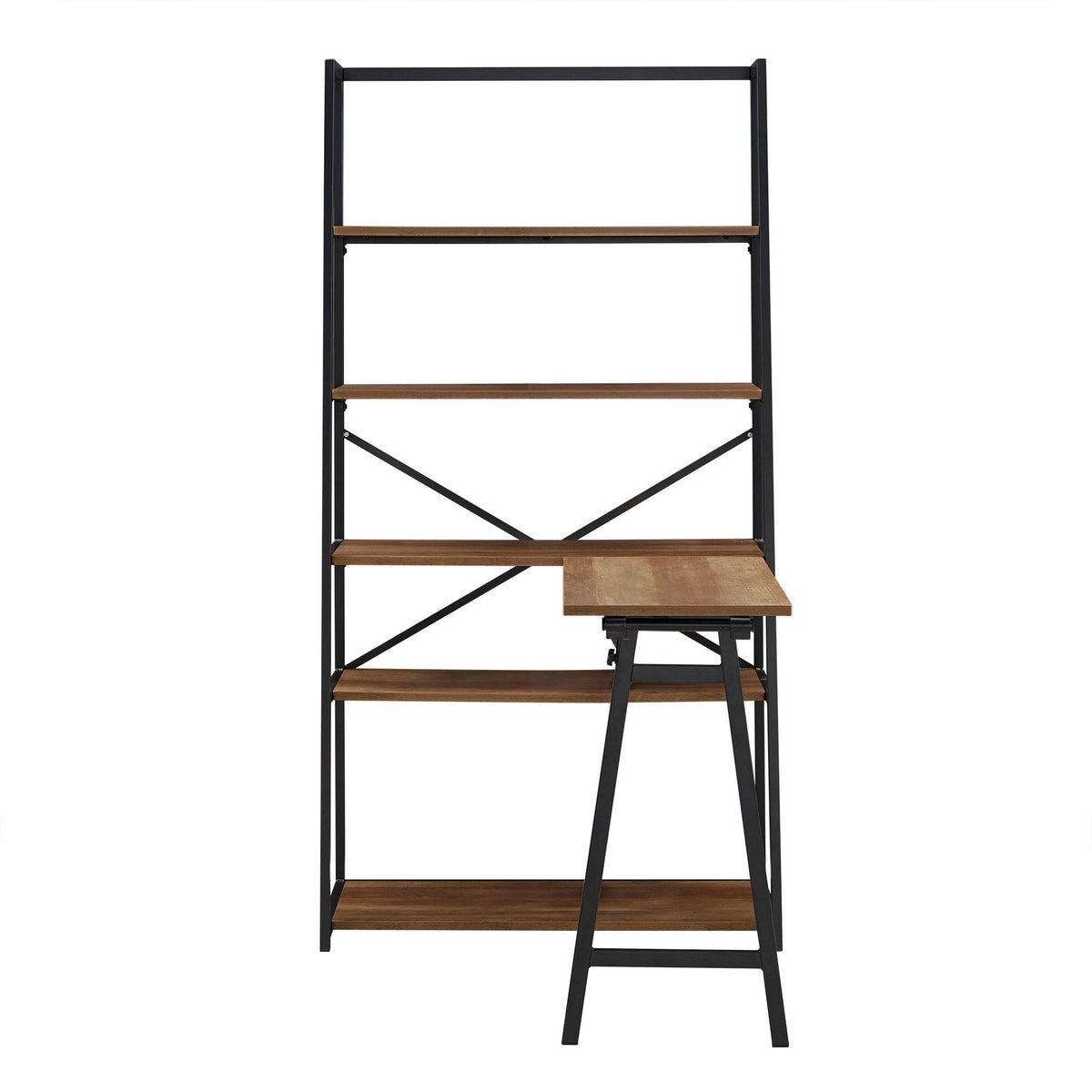 Folding Desk with Bookcase F8978