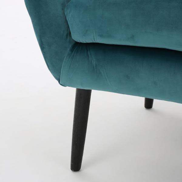Dark Teal Velvet Arm Chair G782925
