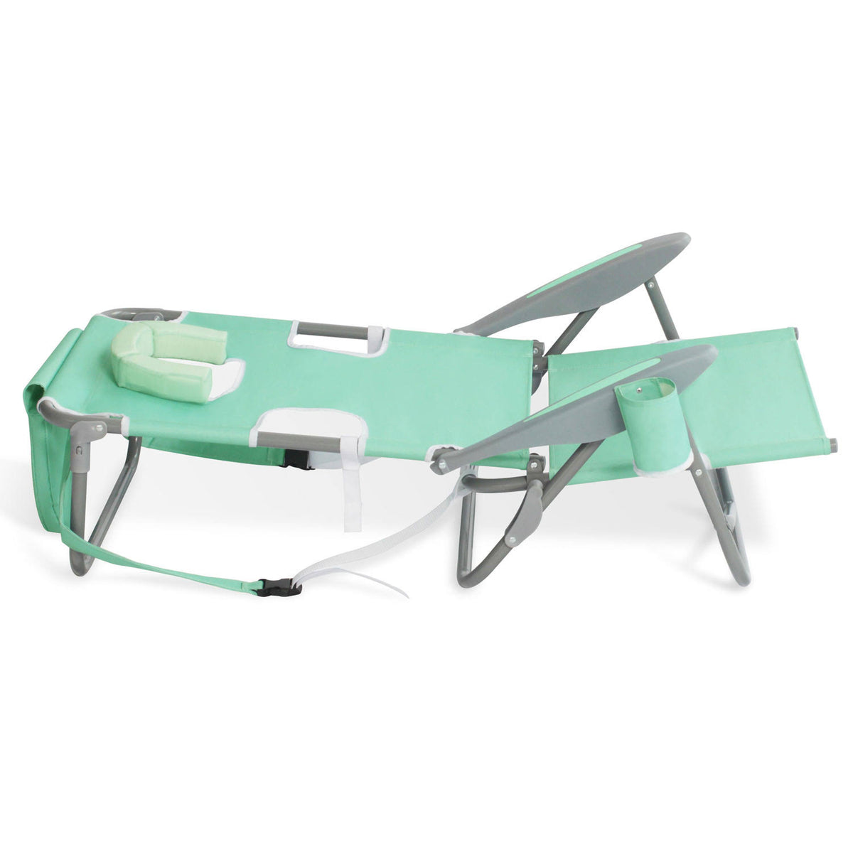 Teal Folding Reclining Outdoor Beach Camping Chair K45457