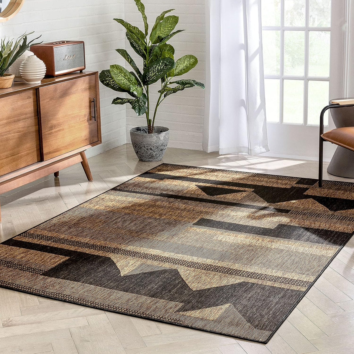 Tribal Moroccan Natural Area Rug P6019
