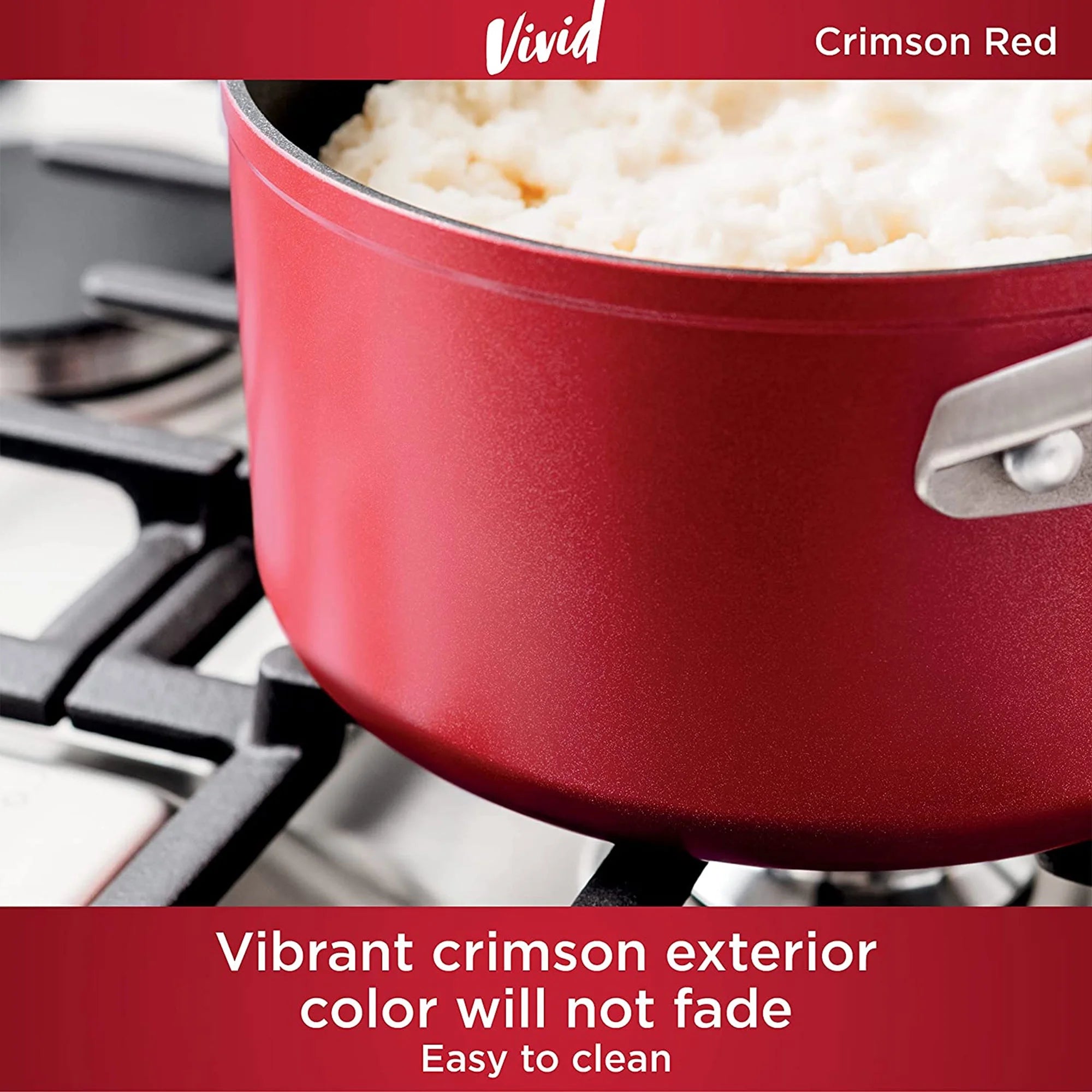 Crimson 2.5 Quart Saucepan with Lid P3965