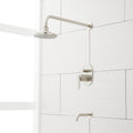 Tub and Shower Set with Rainfall Brushed Nickel Faucet J383570