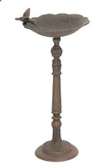 Cast Iron Birdbath with Hummingbird D5367