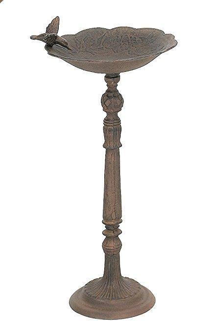 Cast Iron Birdbath with Hummingbird D5367