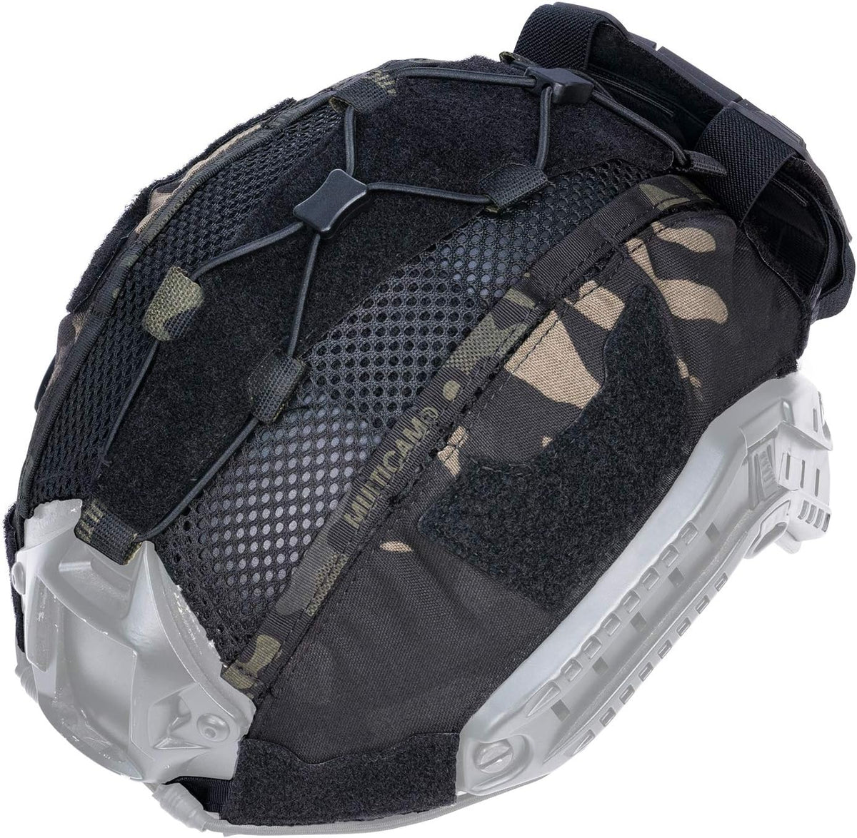 Tactical Helmet Cover with Battery Rear Pouch for Fast Helmet Size M - 500D Nylon N4264